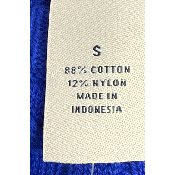 St. John Bay Sweater Mens Small Blue Cable Knit Classic Pullover Super Soft NWT - Picture 10 of 11